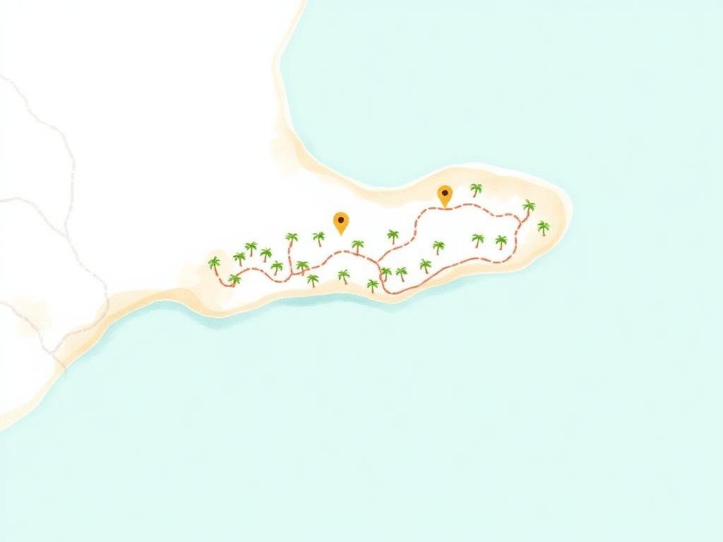 Illustrated map of Sea Pearl Resort